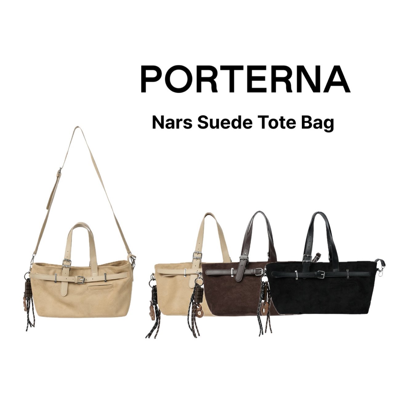 【PORTERNA】Nars suede tote bag porterna - Nars Suede Tote Bag - Codibook.