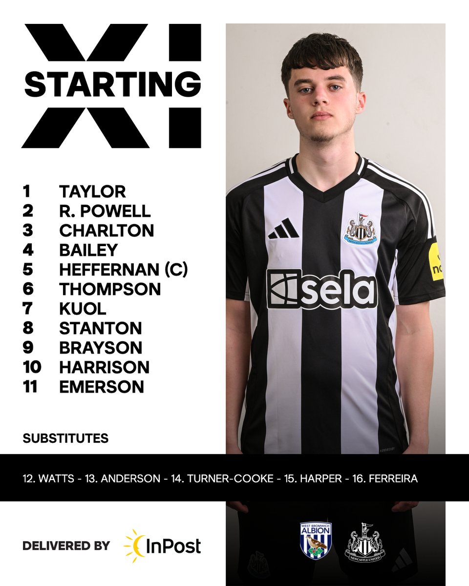 🚨 TEAM NEWS 🚨

Here's how #NUFC's U21s line-up for tonight's #PL2 clash against West Bromwich Albion!

Kick-off at the ARMCO Arena is at 7pm (GMT).
