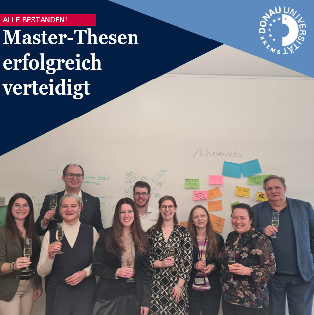 eGovKrems's tweet image. Am Freitag haben sich 10 Teilnehmer_innen der Herausforderung gestellt und ihre Master-Thesen verteidigt – mit Erfolg! 💪✨ 

Hier geht es zu unseren Weiterbildungsangeboten: donau-uni.ac.at/de/universitae…

#MasterThesis #Erfolg #Gratulation #Zukunft #weiterbildung #lernen #unikrems