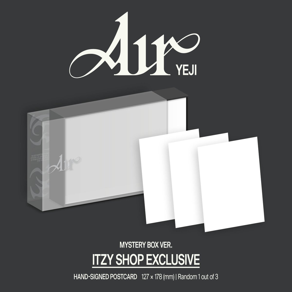 🌬️YEJI <AIR> itzy shop exclusive hand-signed postcards ༄ 3 types