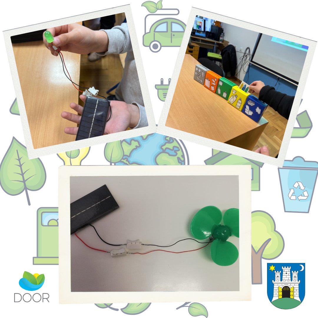 Prvašići iz OŠ Trnsko učili o zaštiti okoliša

U sklopu projekta Moja učinkovita škola 9, DOOR je održao radionicu za prvašiće OŠ Trnsko. Kroz priču, slike i praktične vježbe, djeca su učila o zaštiti okoliša, razvrstavanju otpada, štednji energije i obnovljivim izvorima.