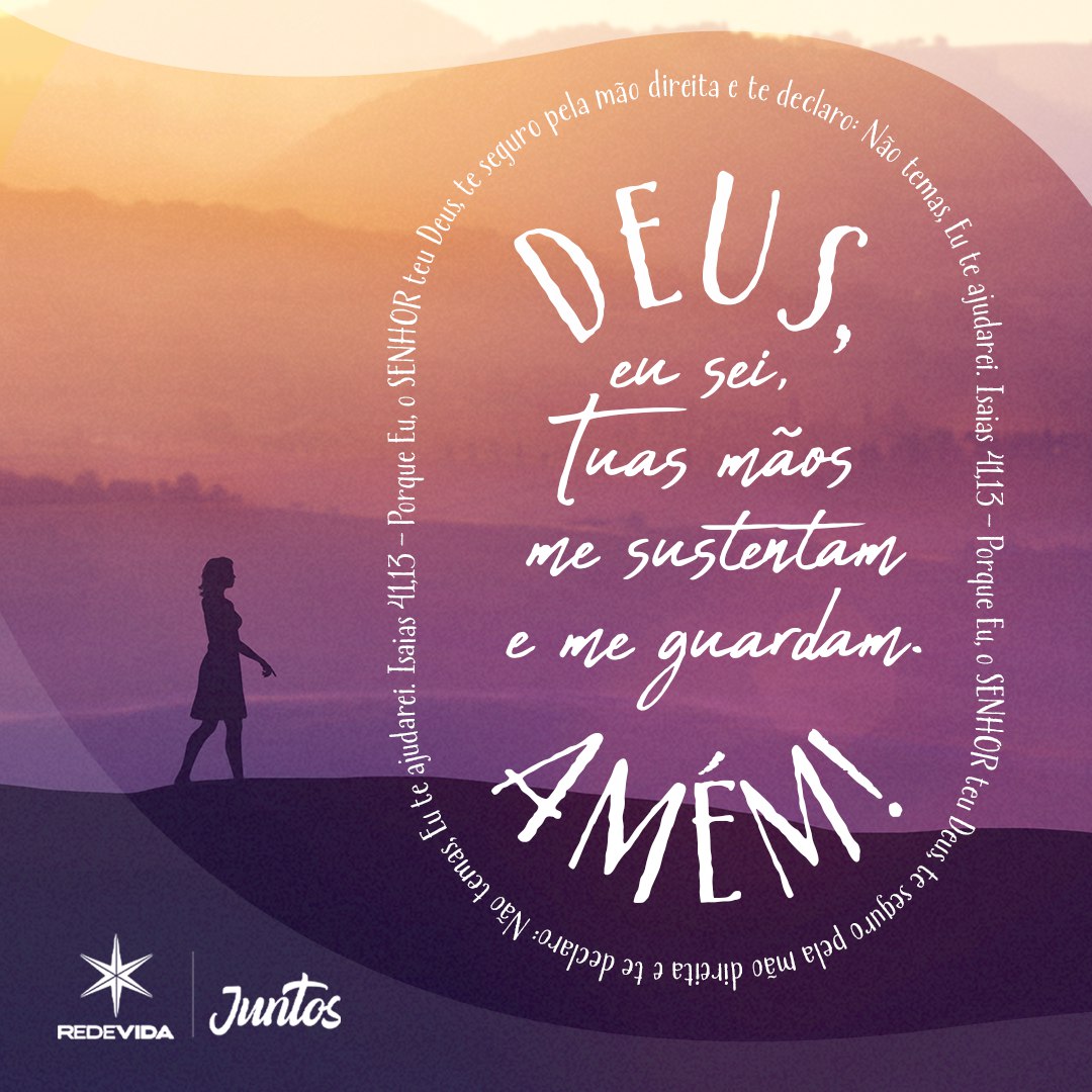 juntos_redevida's tweet image. Deus, eu sei, Tuas mãos me sustentam e me guardam. Amém 🌟

#Deus #amem #MãosdeDeus #Juntos #bomdia