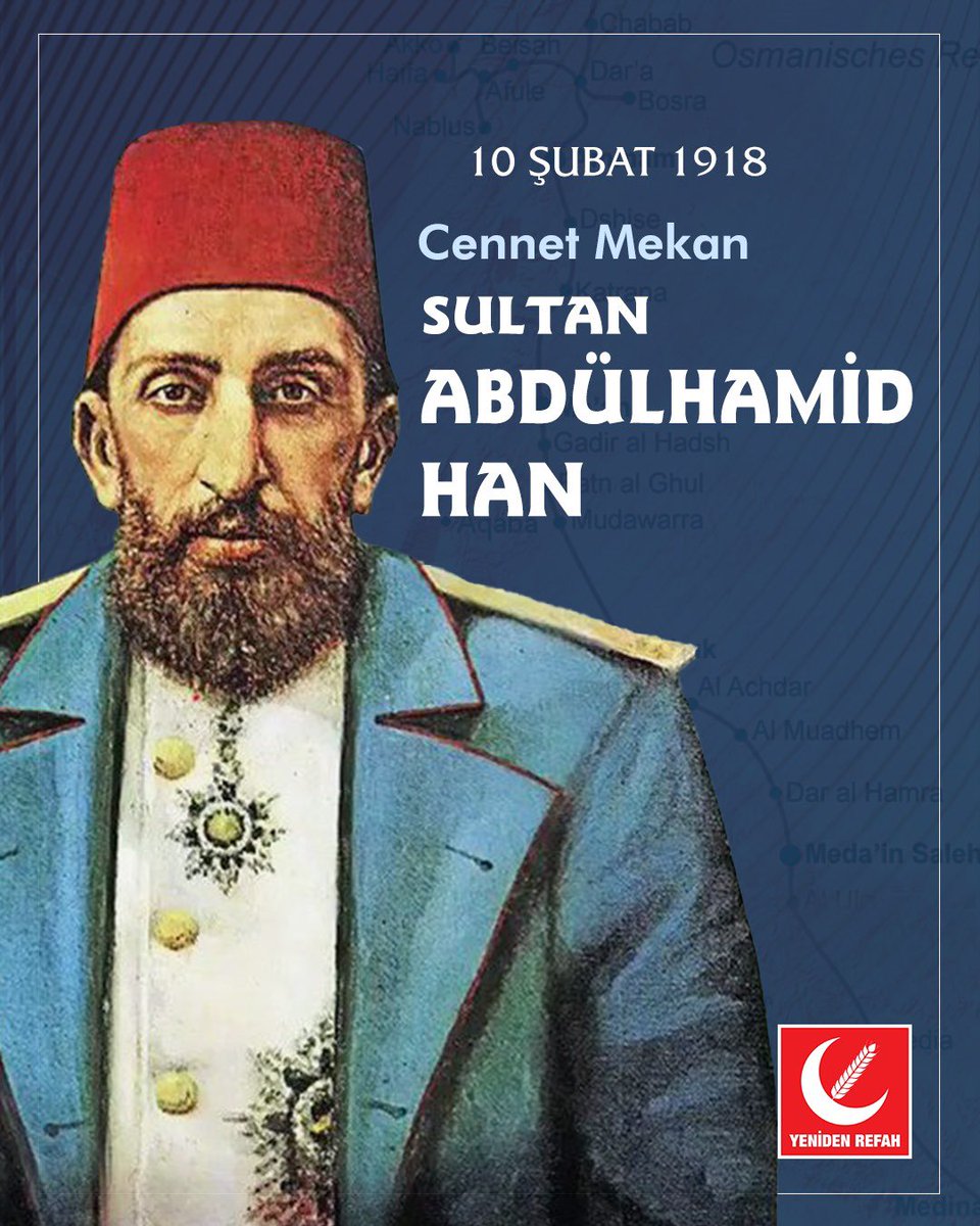 Cennet Mekan Sultan II. Abdülhamid Han’ı vefatının 107. yılında rahmet ve minnetle anıyor, gösterdiği dirayet ve azimle tarihe damgasını vuran bir devlet adamı olarak hayırla yâd ediyoruz. Cenab-ı Allah makamını âlî eylesin.