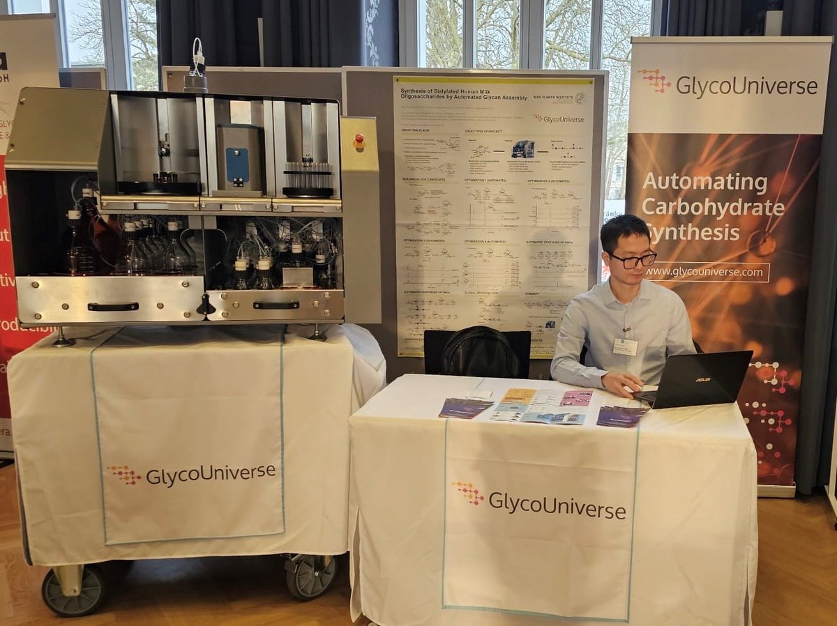 Day 1 at #GlycoBioTec2025 is off to a great start! 🚀 We're excited to showcase the Glyconeer™️ synthesizer and our #Glycan products. Visit us to learn more about our #CustomSynthesis, #GlycanArray, &amp; #GlycanAnalysis services--designed to accelerate your #glycotime research.