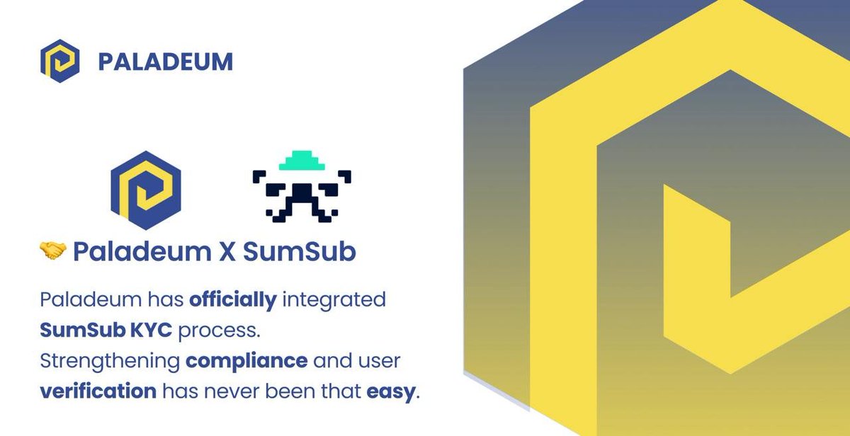 Paladeum has officially integrated the SumSub KYC process into Paladeum P2P Service! 🎉

This marks a significant step toward streamlined compliance and effortless user verification. 

👉 Review via the link below 
p2p.paladeum.io
