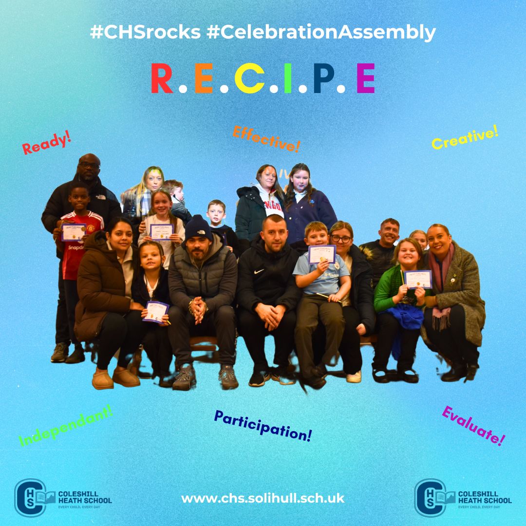 Another congratulations to last Friday's headteacher award winners in our RECIPE assembly for their amazing work throughout the week. Keep it up! #CHSRocks