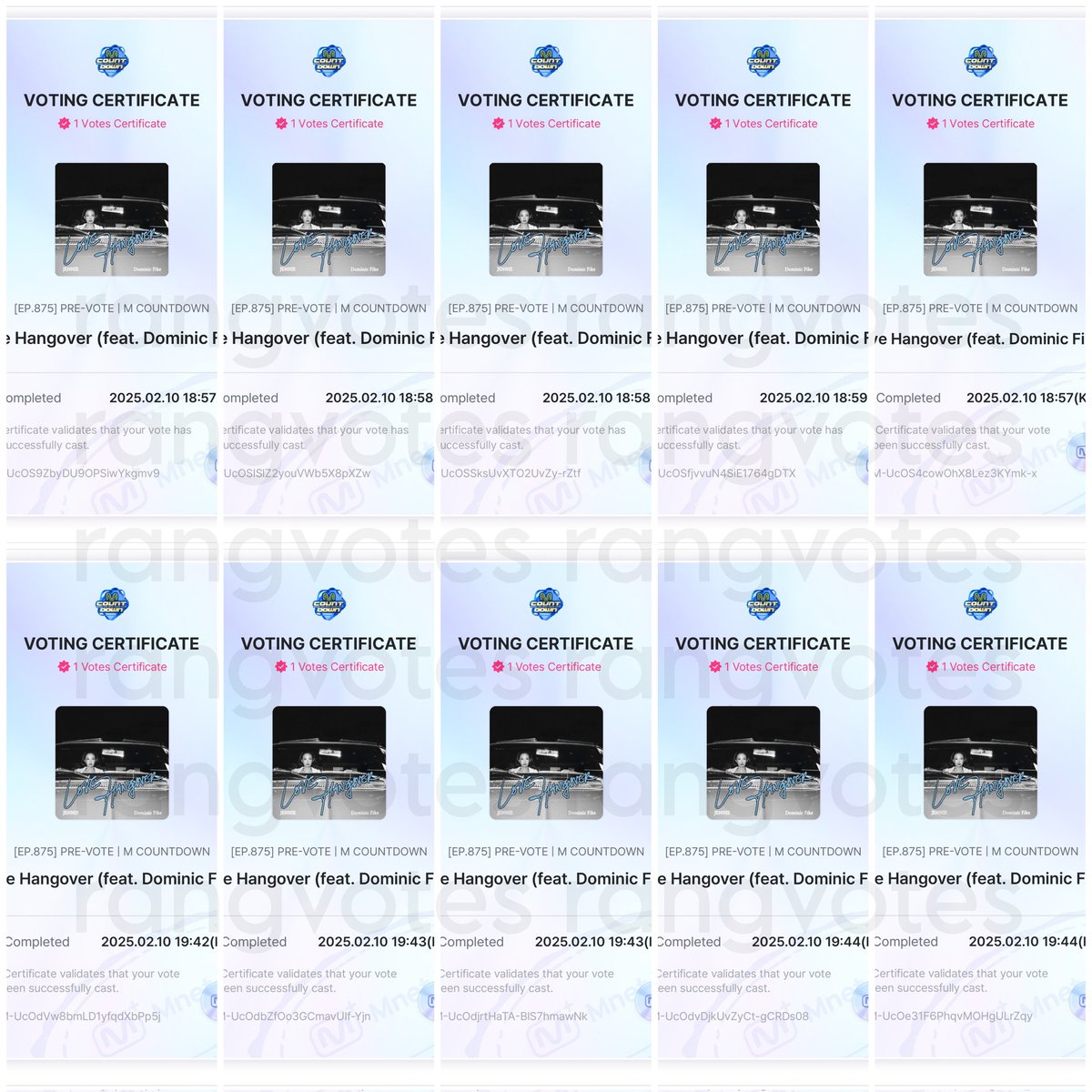 rangvotes's tweet image. MCOUNTDOWN PRE-VOTE 

Congratulations! #JENNIE 🎀
🎁 10 votes dropped for Proofs Winner 
     
Thank you for your participation
#rangvotesproofs