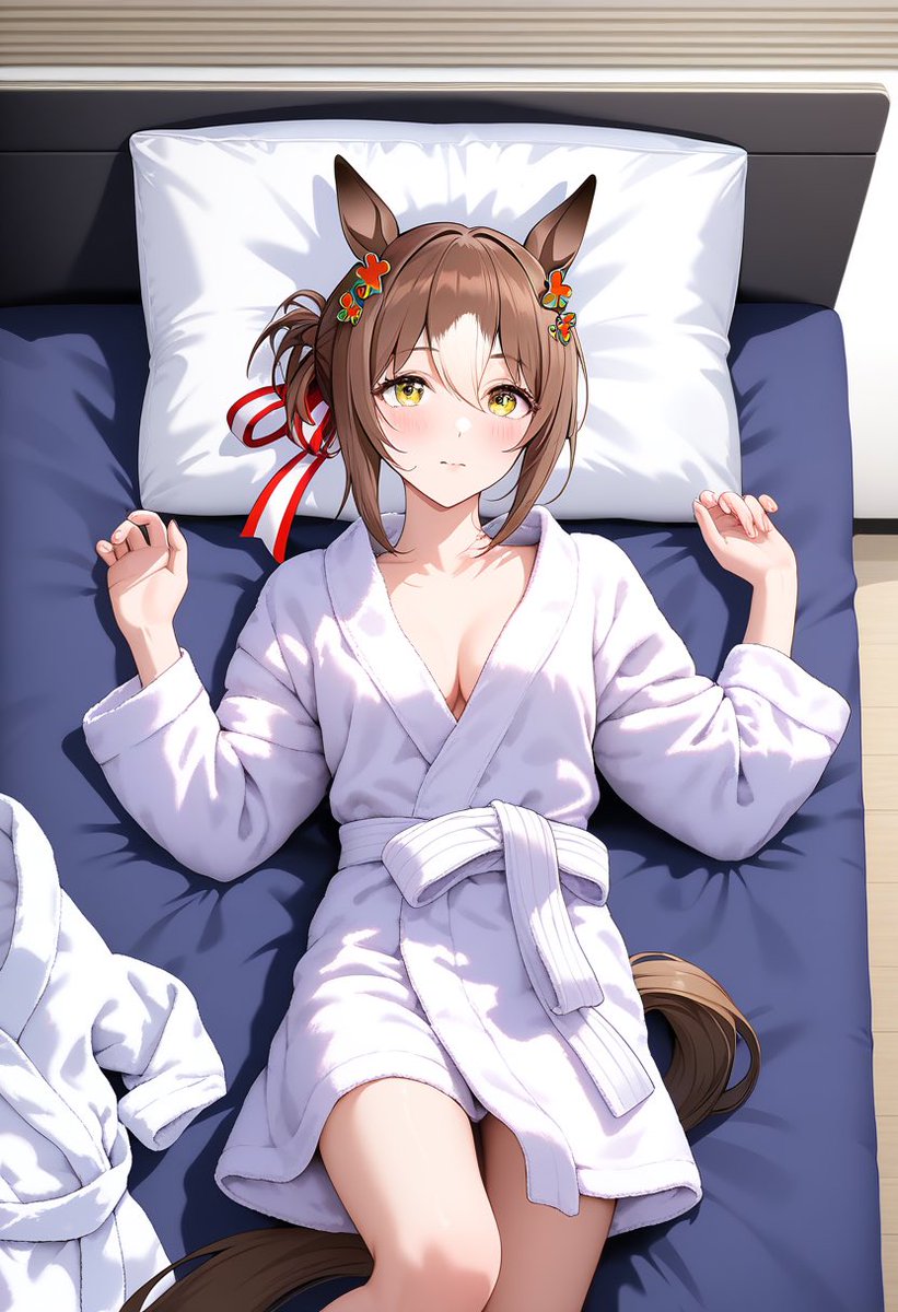 wyp3g's tweet image. ドキドキなウマ娘達⑤

#ウマ娘　#アドマイヤベガ　#ミホノブルボン
#ライスシャワー  #ファインモーション 
#DaysAI  #AIイラスト