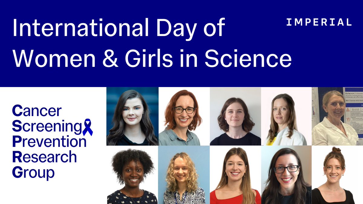 Cancer Screening & Prevention Research Group (@csprg_imperial) on Twitter photo This #February11 <a href="/WomenScienceDay/">Women in Science Day</a> we're celebrating the amazing women in our <a href="/ImperialCollege/">Imperial College London</a> team who are working hard to reduce the burden of #GICancer!
Their research expertise ranges from lifesaving efficacy of bowel cancer screening to global causes of oesophageal cancer This #February11 <a href="/WomenScienceDay/">Women in Science Day</a> we're celebrating the amazing women in our <a href="/ImperialCollege/">Imperial College London</a> team who are working hard to reduce the burden of #GICancer!
Their research expertise ranges from lifesaving efficacy of bowel cancer screening to global causes of oesophageal cancer