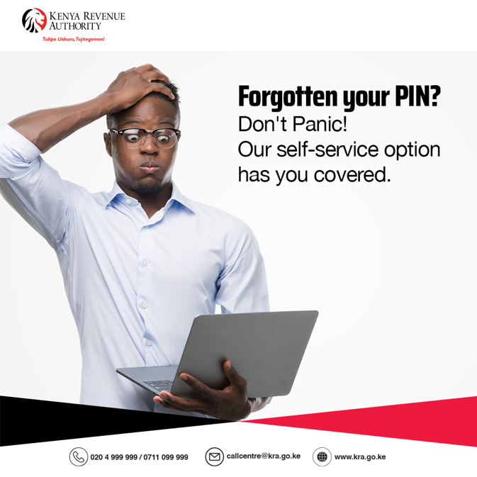 KRACare's tweet photo. Have you forgotten your PIN?
Donโt let it stop you from filing your 2024 returns.
Call 0711 099 999/ 020 4999 999 and follow the self-service prompts/steps.
NB: For the IVR functionality to be successful, the taxpayer's PIN needs to have been updated on iTax.
#KRASelfService #KRAFilingSeason2025