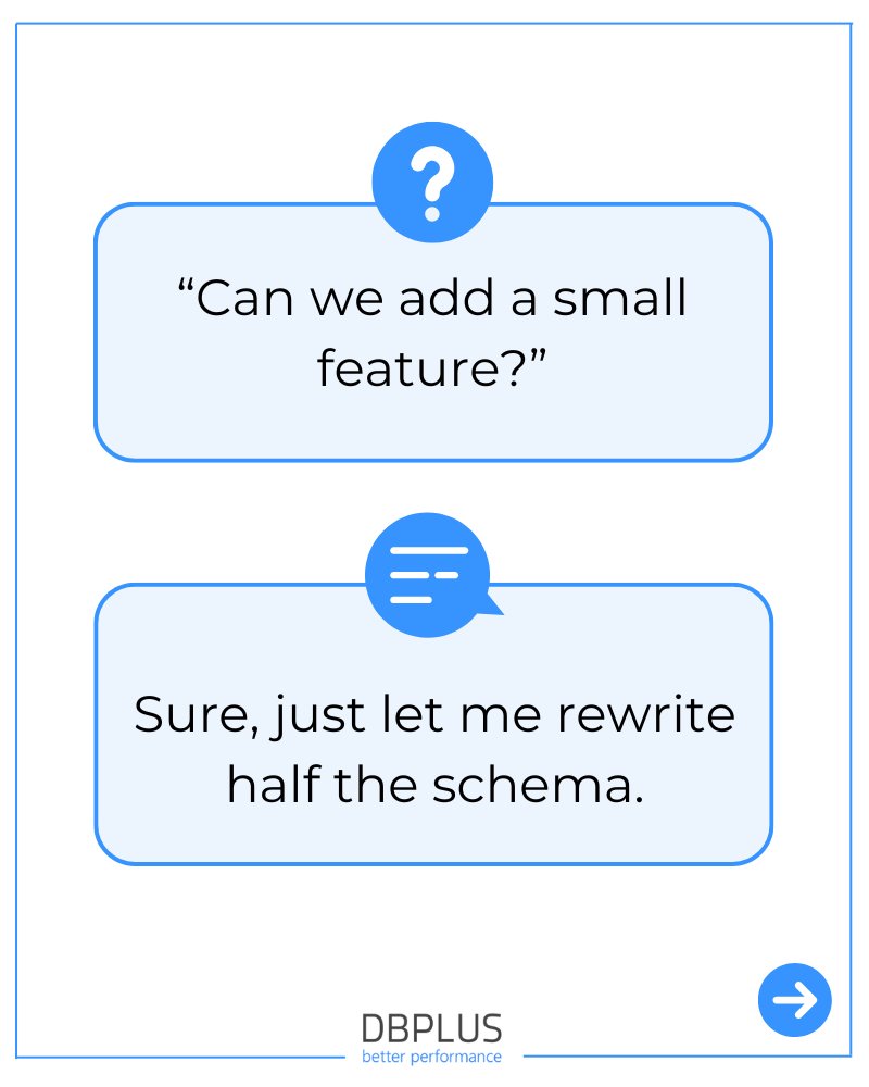 DBPLUS_BP's tweet photo. Being a DBA is easy. You just have to:

Magically optimize every query
Prevent data loss without touching backups
Keep everything fast, no matter how bad the schema is
Decode vague complaints like “it’s slow” into actual fixes
And, of course, do it all without losing your sanity. https://t.co/0iYxJl684m