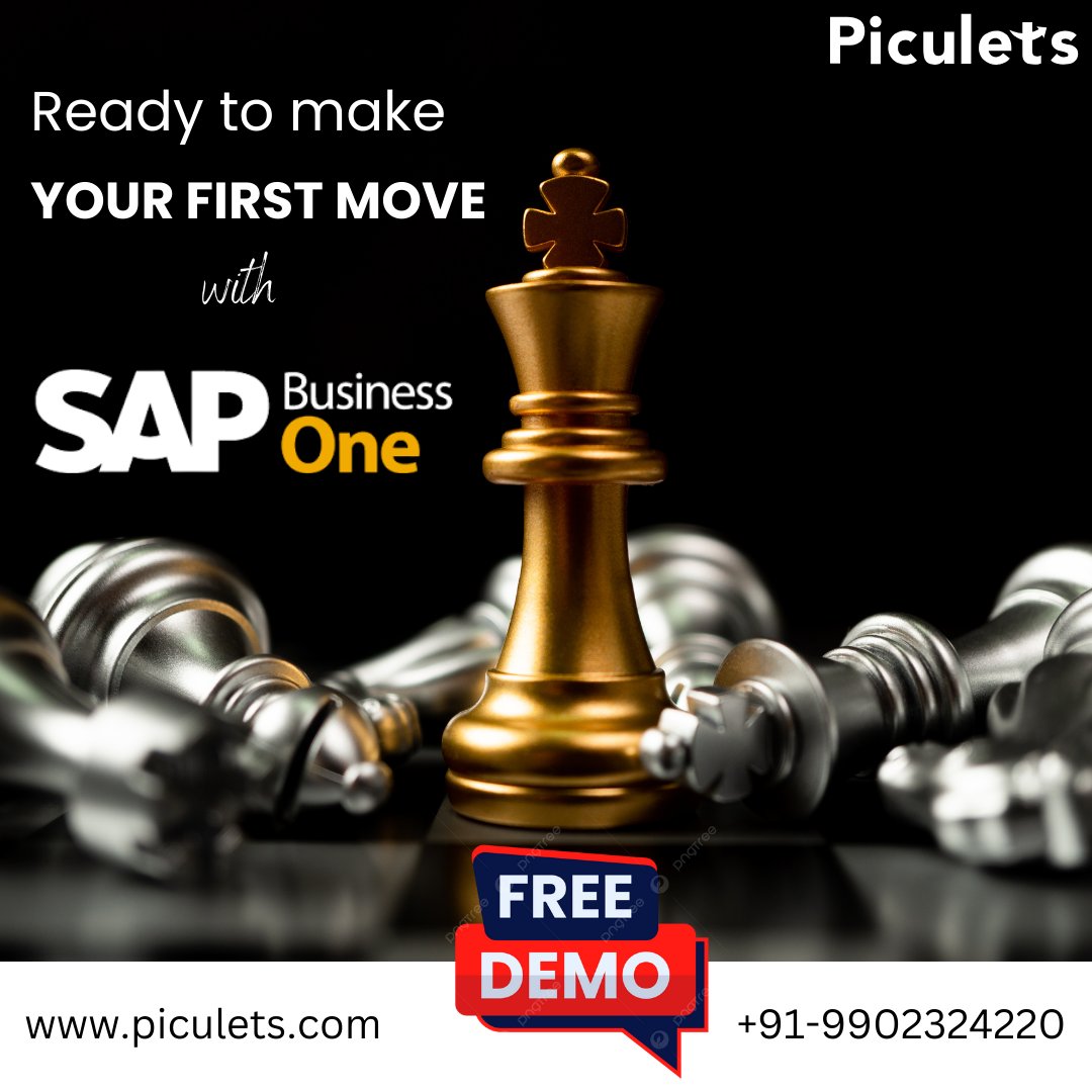 PiculetsLimited's tweet photo. 💼 Ready to make YOUR FIRST MOVE in business success? 🏆
FREE DEMO available! Let us guide you on your journey to success.
#SAPBusinessOne #BusinessGrowth #ERP #DigitalTransformation #Efficiency #Piculets #Innovation https://t.co/Cvqm4bnRWO