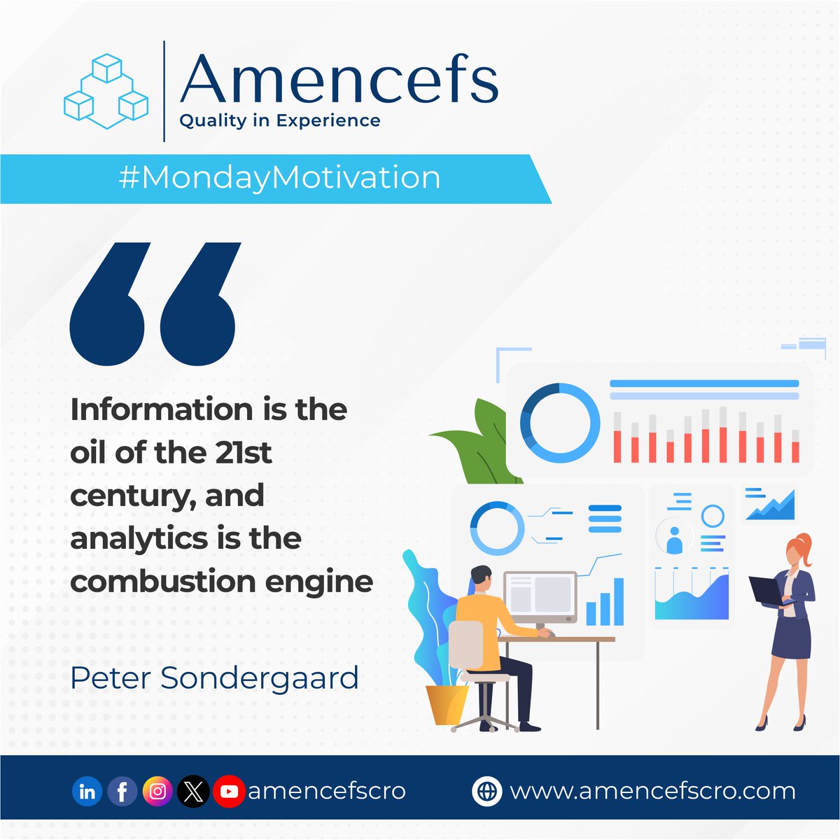 amencefscro's tweet photo. #MondayMotivation 

Information fuels progress, and analytics drives innovation. Let's harness the power of data to unlock new possibilities! 📊🚀"

#MondayMotivation #DataDriven #Analytics #Innovation #InformationAge #Amencefs #QualityInExperience #BigData #DigitalTransformation https://t.co/ptbARDNDef