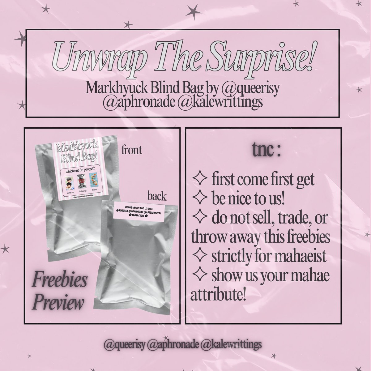 UNWRAP THE SURPRISE💗

NCT 127 The Momentum Freebies
by <a href="/queerisy/">uis.</a> <a href="/aphronade/">raiar🌷</a> <a href="/kalewrittings/">Kal</a> 

🗓: 16 FEBRUARI 2025 (DAY 2)
📍 &amp; ⏰️: TBA

See you there! 😉

#NEOCITY_THE_MOMENTUM_IN_JAKARTA