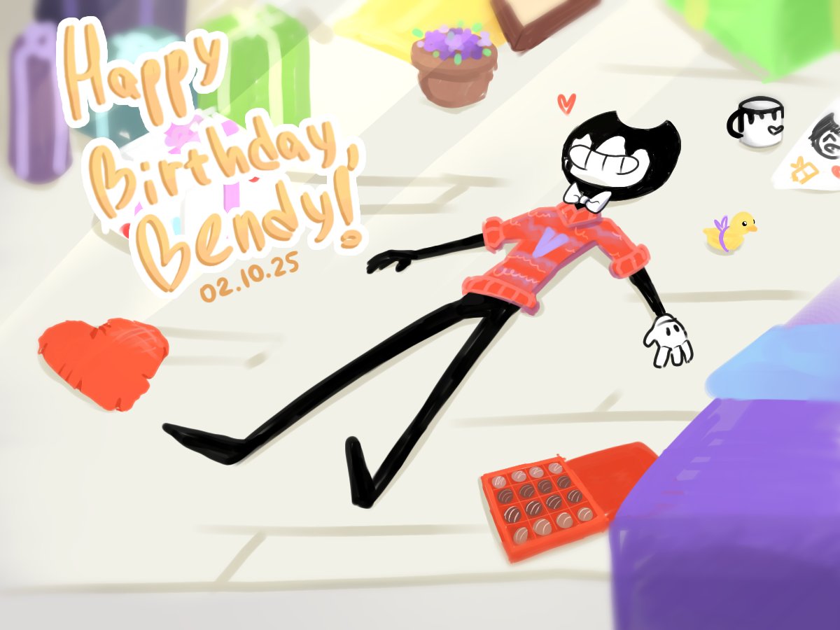_mayVarenik's tweet photo. Happy #Bendy Anniversary! 
#batim #bendyfanart https://t.co/YB0yqLjdV9