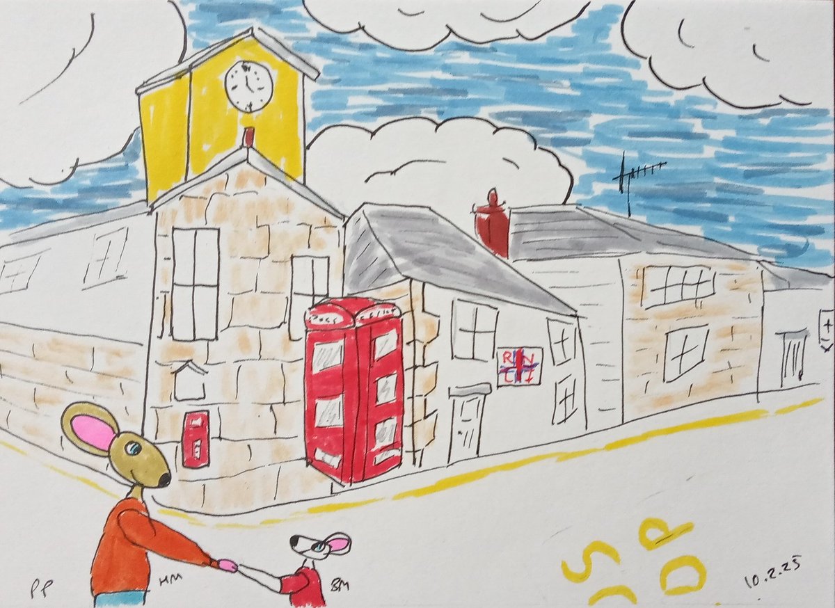 #HouseMouse &amp; #BootsMouse
In a small Cornish port
Such a reuniting
Cannot be bought
#HappyMice #pricelessfriendship 

Thank you to Boots &amp; his tribe (<a href="/MrSebBT/">Sir Boots BT - bro to Sir Seb🌈💕</a>) for the suggestion

#HouseMouse #HouseMouseOnTour2025 #HouseMouse2025 #DevonMice