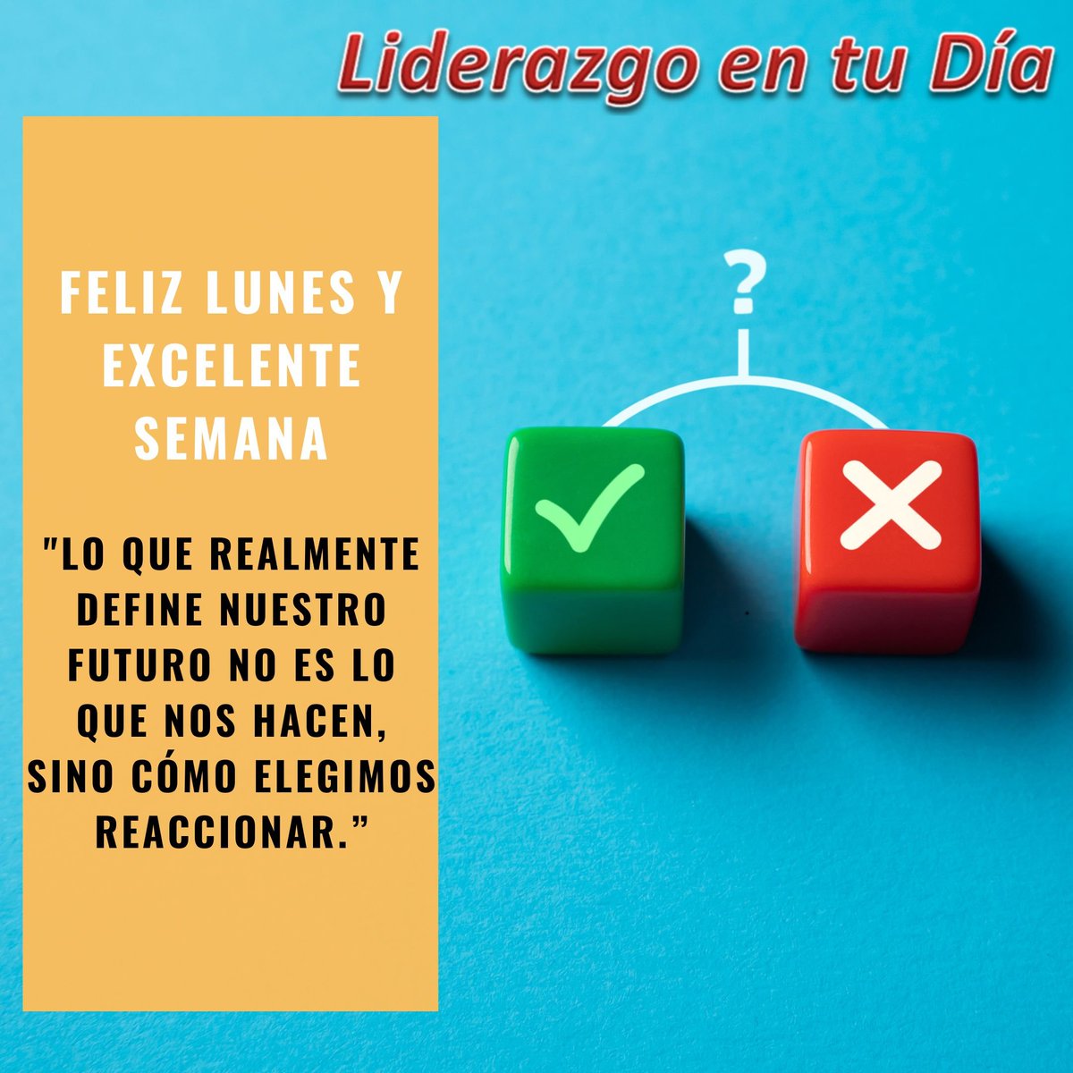 Felíz Lunes y Excelente Semana líderes de Venezuela y el resto del Mundo. Dios nos obsequia un nuevo día y una semana nuevecita para hacer y crear. Tenlo Presente.

#diosconnosotros #coaching #gerencia #liderazgo #venezuela #lideres #hacer #crear #felizlunes #excelentesemana