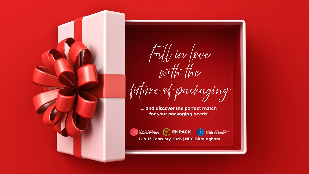 EasyfairsPackUK's tweet photo. Fall in love with the future of packaging this Valentine’s season ❤️

Join us at Packaging Innovations &amp; Empack 2025 and discover the perfect match for your packaging needs! https://t.co/SB0mg602Gn

#PackagingInnovations #Empack #PackagingEvent https://t.co/TZGGiJHYUH