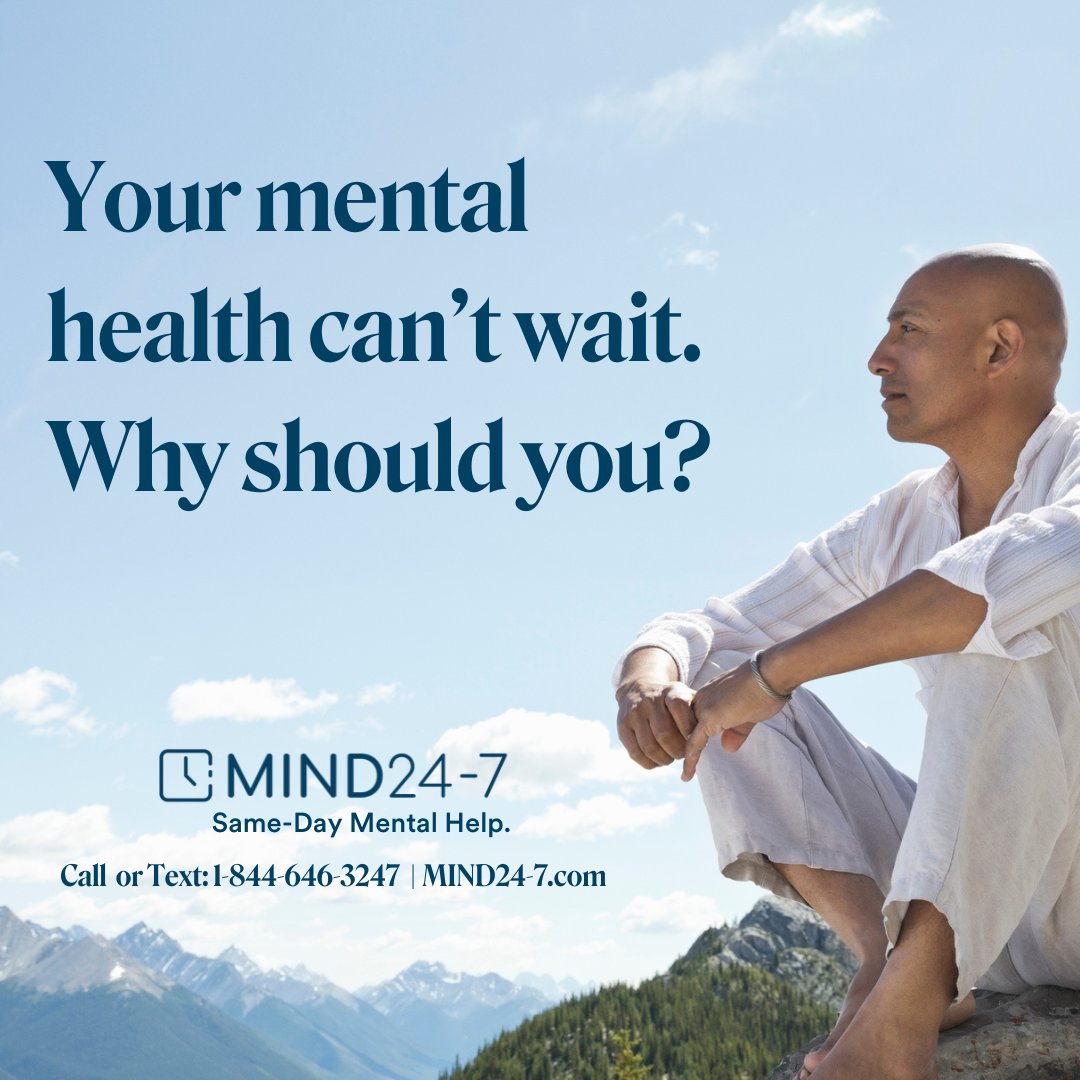 No appointments. No waitlists. No stress. When you need mental health support, it’s easy—just walk in. MIND 24-7 is here for you, 24/7. Your healing starts now.  Learn more at mind24-7.com #MentalHealthSupport #WalkInClinic #Arizona #Mesa #Phoenix #MIND24