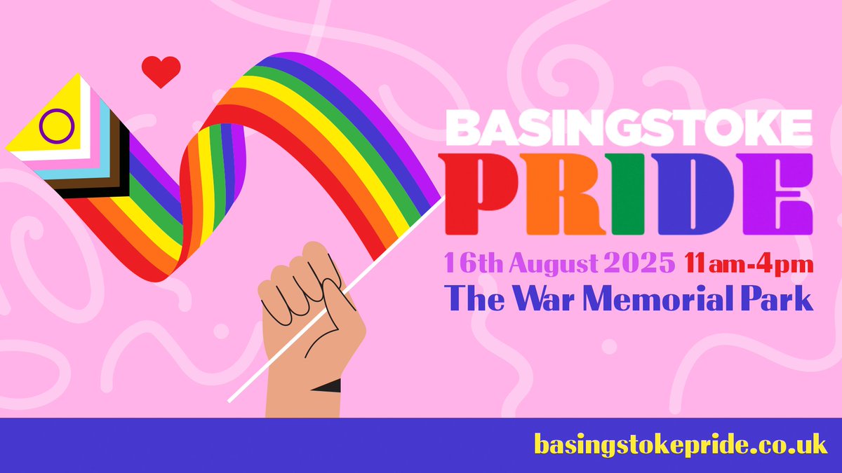 After the incredible inaugural 2024 Basingstoke Pride &amp; Parade, we're back babyyy! 🎉🏳️‍🌈

🗓️ Saturday 16th August 2025

📍The War Memorial Park, Basingstoke, UK

#BasingstokePride2025 #BasingstokePride
