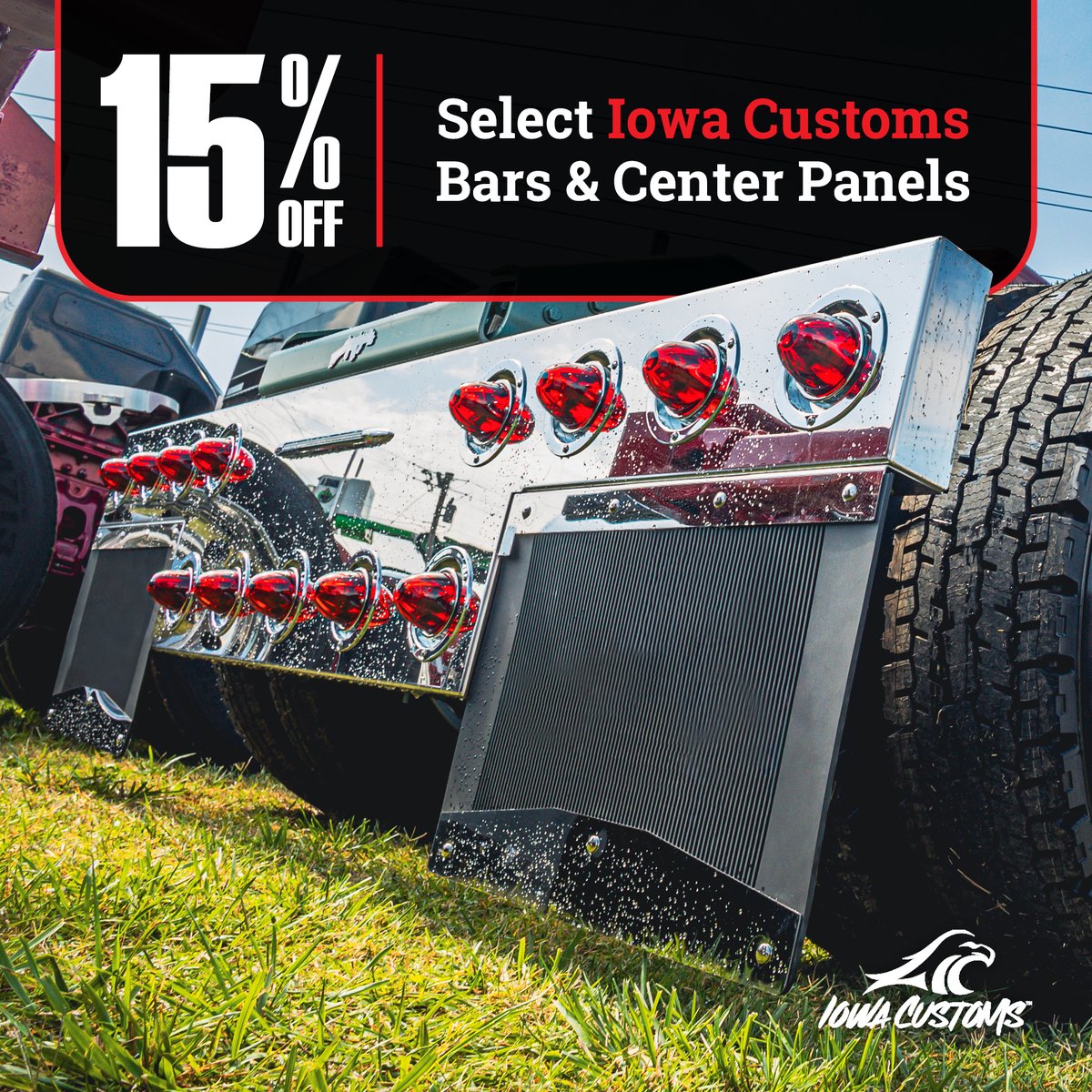 4StateTrucks's tweet photo. Who needs chocolate bars when you can have select Iowa Customs Bars & Center Panels 15% OFF?! 💞🍫
https://t.co/LWBF7Ehg1E
Ends 2/28 11:59 p.m. cst
#4StateTrucks #ChromeShopMafia #semitrucks #trucking #bigrig #18wheeler #tractortrailer #trucker #diesel #IowaCustoms #panels https://t.co/GcX92Awr8F