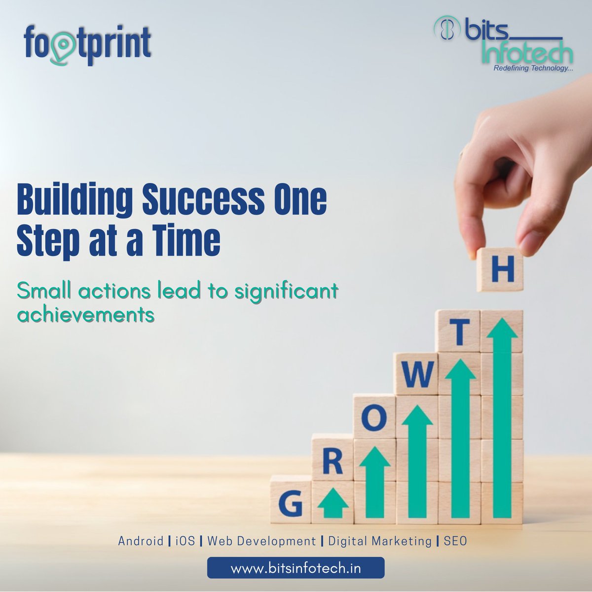 BitsInfotech's tweet photo. Building Success One Step at a Time Small actions lead to significant achievements.
.
Visit : https://t.co/YP3zTtUw9C | Email : sales@bitsinfotech.in
.
#Success#Growth#BusinessDevelopment#DigitalMarketing#WebDevelopment#SEO#SmallStepsBigResults#TechInnovation https://t.co/6lCaBnwdpf