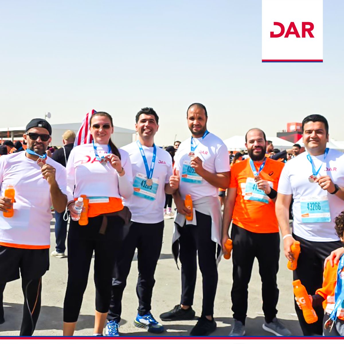 DarEngineering's tweet image. #Photoreport #DARteam at the Riyadh Marathon 2025!

Our team participated in the Riyadh Marathon on 8th February, joining the fun run and connecting with colleagues while engaging in a healthy activity.
See you next year!