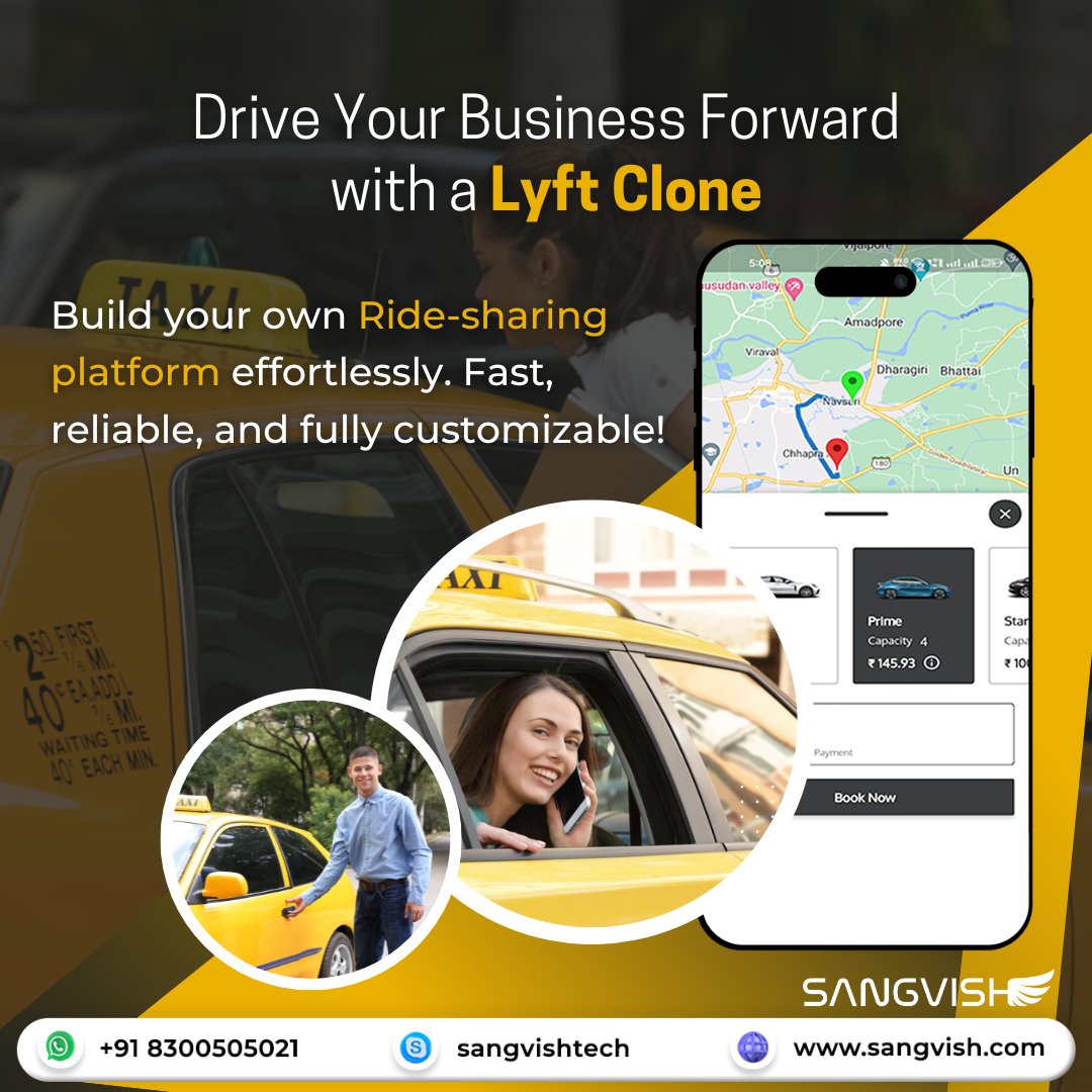SangVishTech's tweet image. Launch your ride-hailing app today with our powerful Lyft Clone Script! Packed with advanced features to drive your success in the competitive mobility market.
Visit : sangvish.com/lyft-clone/
#lyftclone #lyftclonescript #taxibookingscript #sangvish #startup #business