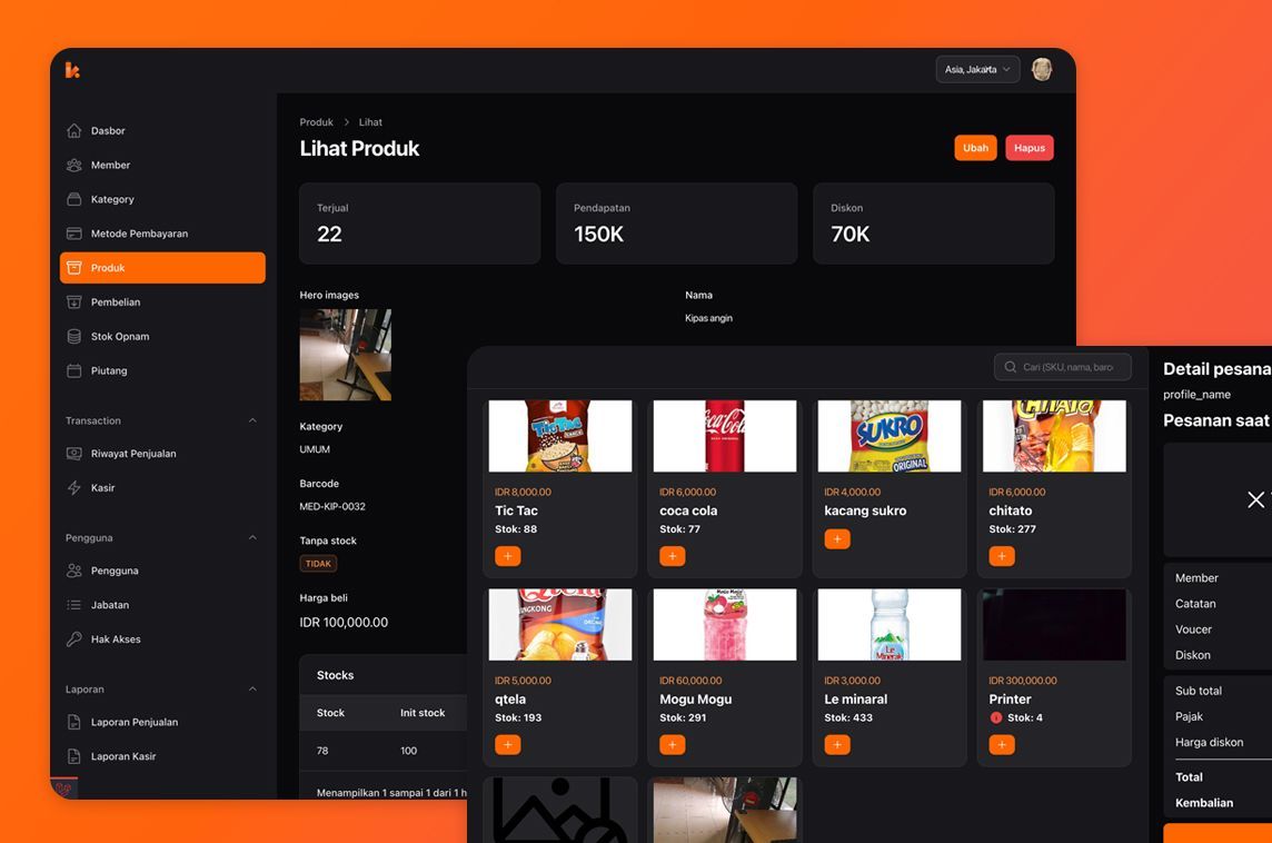 MadeWithLaravel's tweet image. Lakasir is a free and open-source point of sale software #madewithlaravel & a Filament admin panel 🛒 - madewithlaravel.com/lakasir