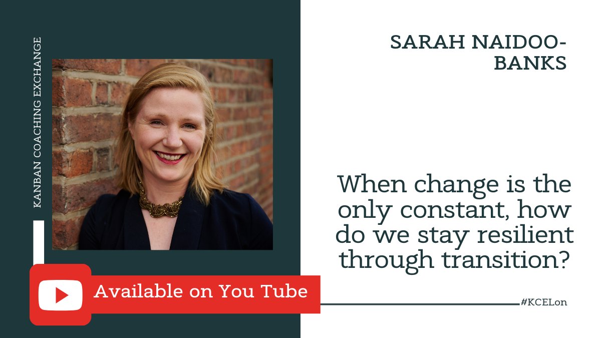 Thank you to Sarah Naidoo-Banks who joined us at the #Kanban #Coaching Exchange in January. If you missed it, here is your chance to catch up with the video: youtu.be/3CZ_wmgLv7o