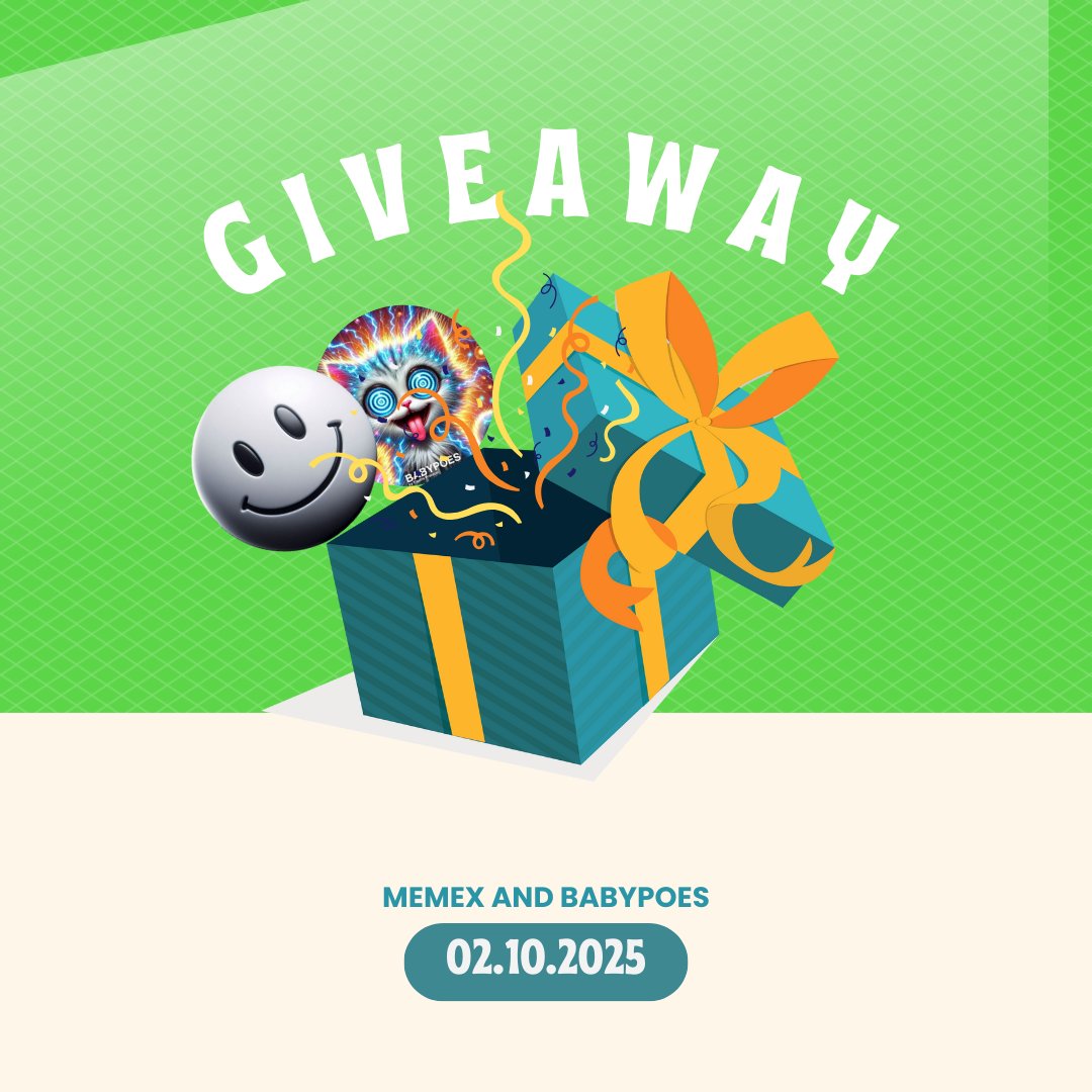 🔥 Our amazing new partner at MEMEX brings you an incredible opportunity! 🔥

🎁 Win $100 in $BabyPoes! 🎁

👉 How to join?
1️⃣ Like $BabyPoes on CoinMarketCap.
2️⃣ Follow <a href="/BabyPoes/">BabyPOES</a> on Twitter.
3️⃣ Take a screenshot as proof.
4️⃣ Drop it in the comments and tag 2 friends!

💎 BONUS:
