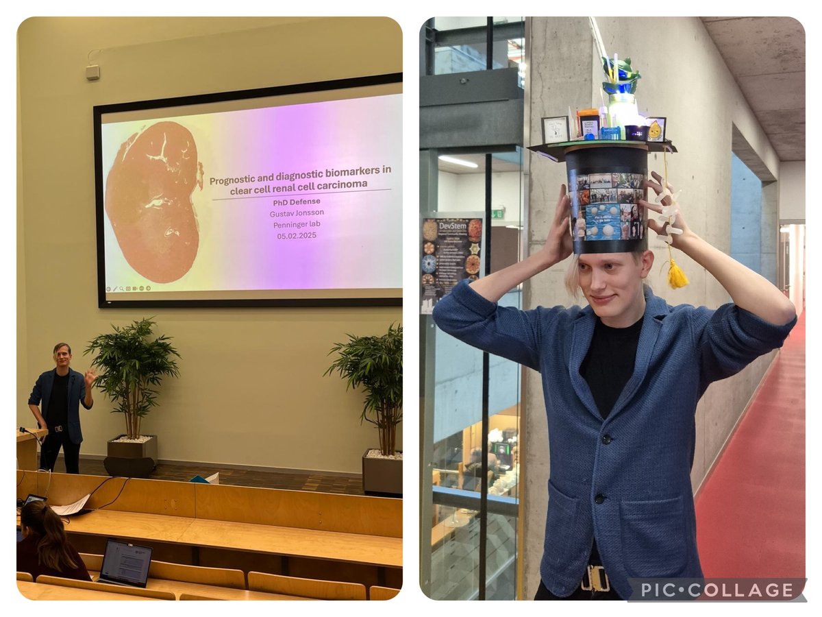 PenningerLab (@penningerlab) on Twitter photo Huge congrats to <a href="/GustavJonsson8/">Gustav Jonsson</a> on his successful completion of his PhD studying biomarkers of clear cell renal cell carcinoma! 💛 #proudlab Huge congrats to <a href="/GustavJonsson8/">Gustav Jonsson</a> on his successful completion of his PhD studying biomarkers of clear cell renal cell carcinoma! 💛 #proudlab