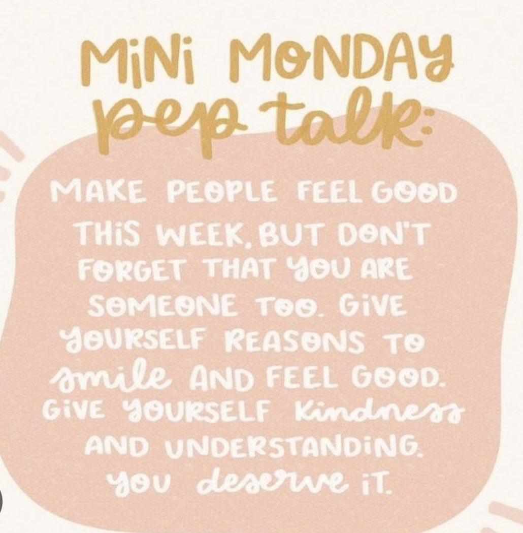 Mini Monday Pep Talk! 🗣️ 💭💕