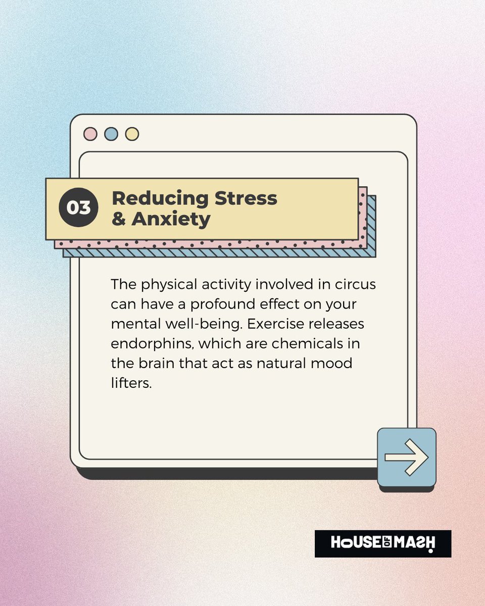 houseofmash's tweet photo. 🎭 Circus isn’t just fun—it’s great for your mind too! 🧠✨ Juggling boosts focus, aerials build confidence, and clowning eases stress!

Read more: https://t.co/Iz3sVu32vS

#MindfulMovement #CircusForWellbeing #HouseOfMASH https://t.co/kXuAhz2mP2