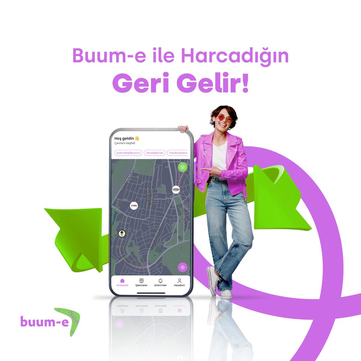 buumeapp's tweet photo. Ankara’da harcadığın geri gelir. ☕📍

Nasıl mı gelir? Buum-e haritasını aç, Tunalı’da kahve molası, Kızılay’da yemeğe indirim fırsatını kaçırma!

#KızılaydanTunalıya #HepGeriGelir https://t.co/9QP2eAHwWf