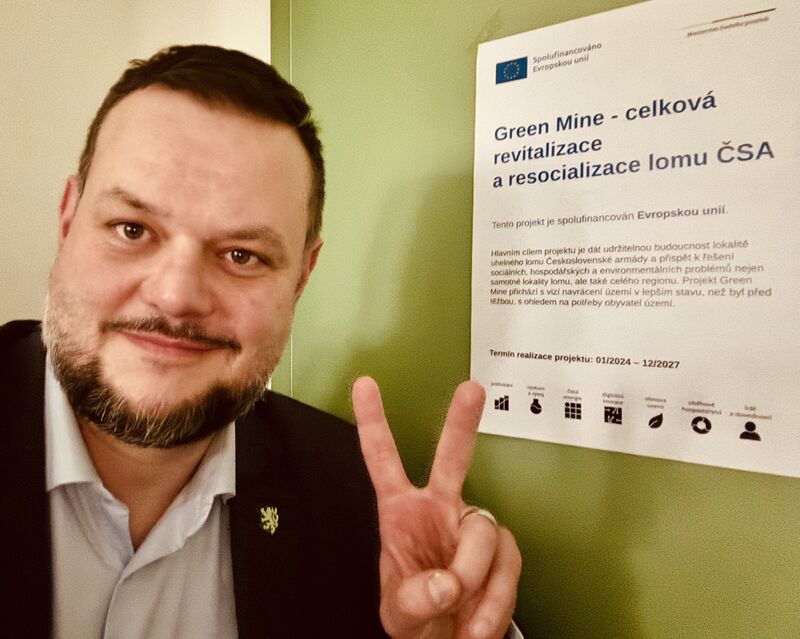 Důležitý kontrolní den projektu #GreenMine je za námi💪 Pro naše VaV aktivity šlo sice zatím jen o zahřívací kolo🥊, ale to nic nemění na faktu, že od tohoto transformačního projektu, jehož nositelem je klíčový regionální stakeholder skupina <a href="/Sev_EnCZ/">skupina Sev.en</a> , máme velká očekávání✌️