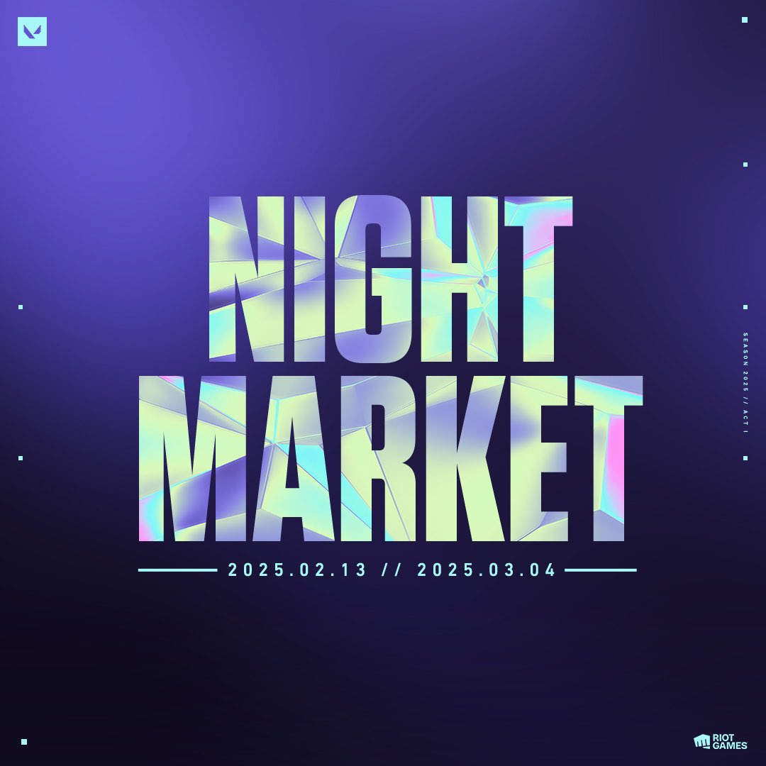 The Bundles that will be at the Night Market. (V25A1) // #VALORANT 

Select Edition  
• Convex
• Daydreams
• Endeavour
• Fortune's Hand
• Galleria
• Infantry
• Intergrade
• Luxe
• Prism II
• Reverie
• Rush 
• Sensation
• Smite
• Switchback
• Wonderstallion

Deluxe