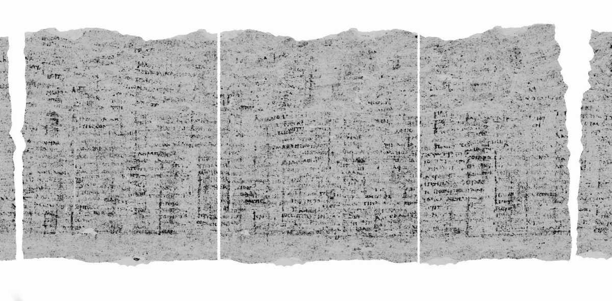 MarioNawfal's tweet image. AI UNLOCKS A 2,000-YEAR-OLD ROMAN SCROLL—NO TIME MACHINE NEEDED

A scroll from Herculaneum, carbonized by Mount Vesuvius in 79 AD, has been digitally unwrapped for the first time—thanks to a particle accelerator, X-ray tomography, and some seriously clever AI.

The scroll is…