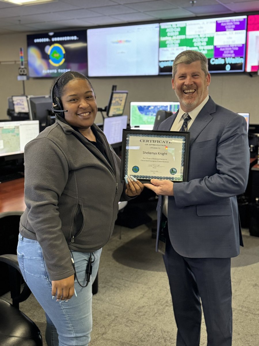 🎉Congratulations 🎉to ECO Knight on 5 years of dedicated service ! #weare911