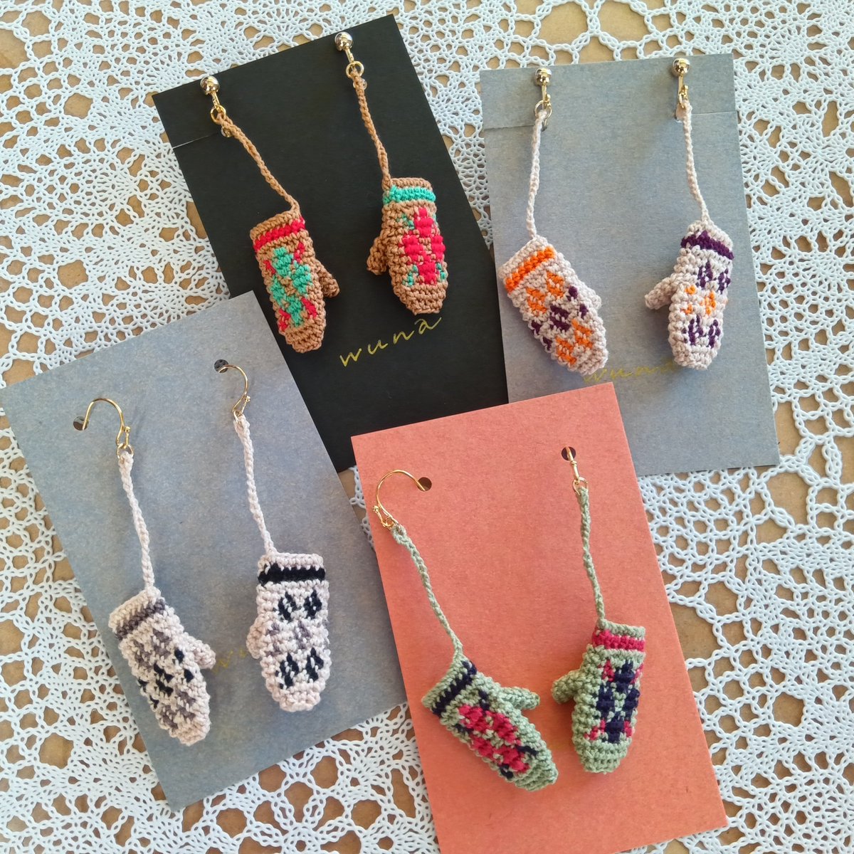 wuna レース編みアクセサリー作家 tweet media