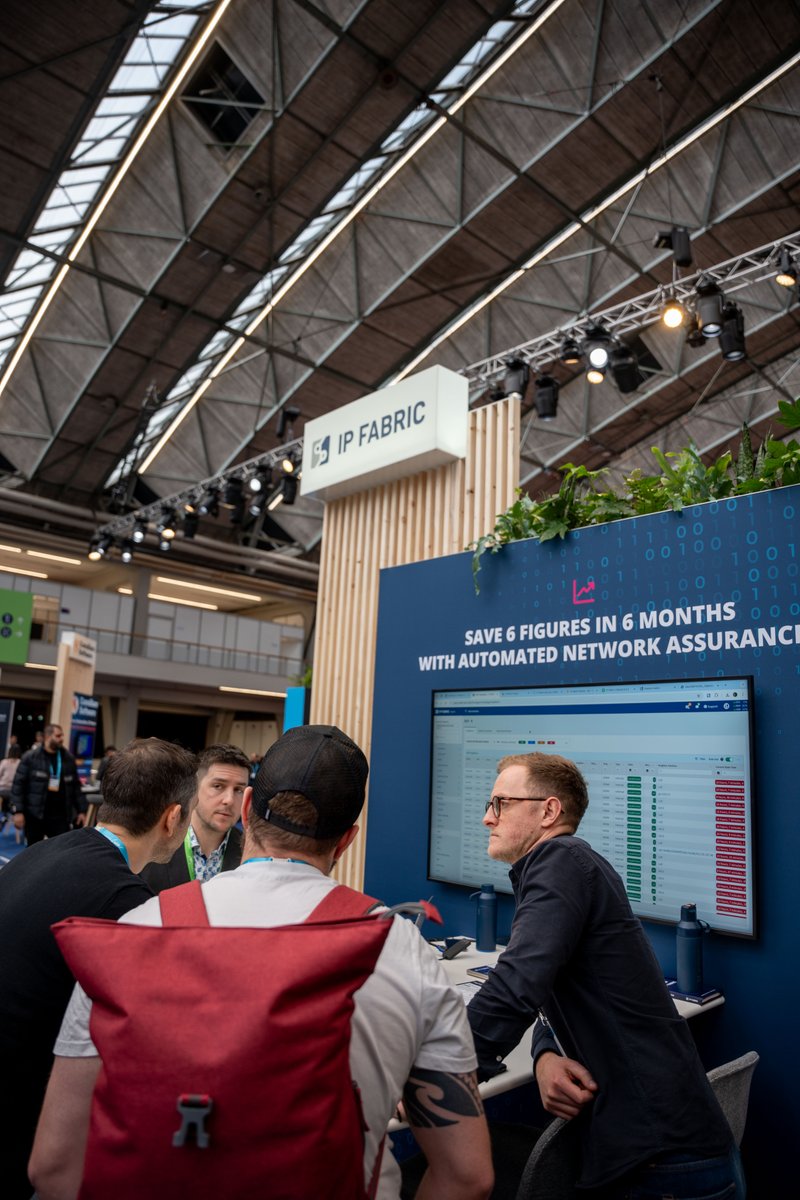 Shout out to our amazing Diamond sponsor <a href="/IPFabric/">IP Fabric</a> 🎉 Don’t miss the chance to visit their booth C01 in the World of Solutions and discover IP Fabric 7.0, their brand-new release offering end to end cloud, edge and sec insights! #CiscoLiveEMEA