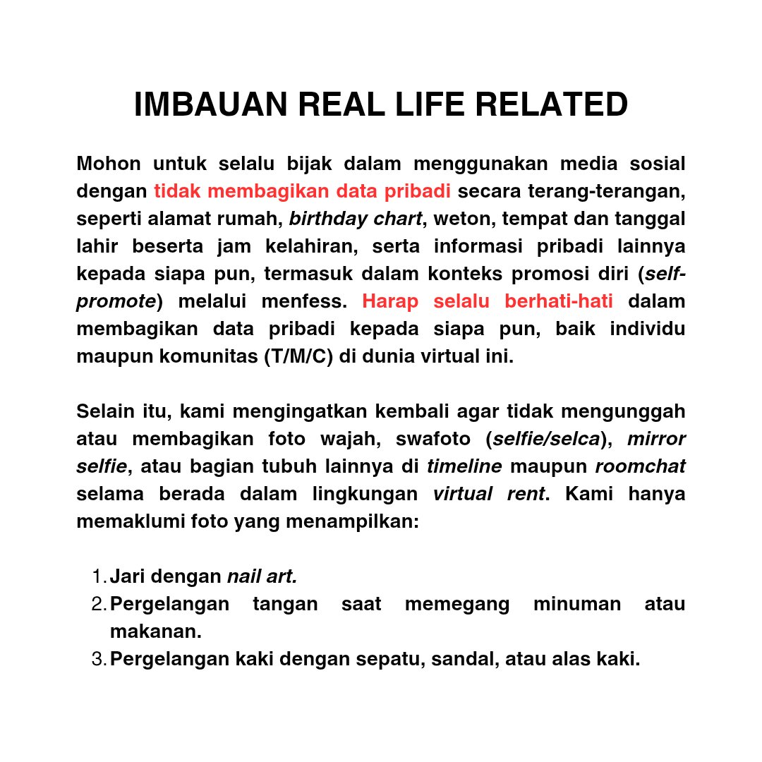 bfgrent's tweet image. ‼️HELP RETWEET‼️

Bijak dalam berbagi, hati-hati dalam berinternet. Jaga privasi, lindungi data pribadi, dan tetap waspada di dunia virtual ini, warga wargi.