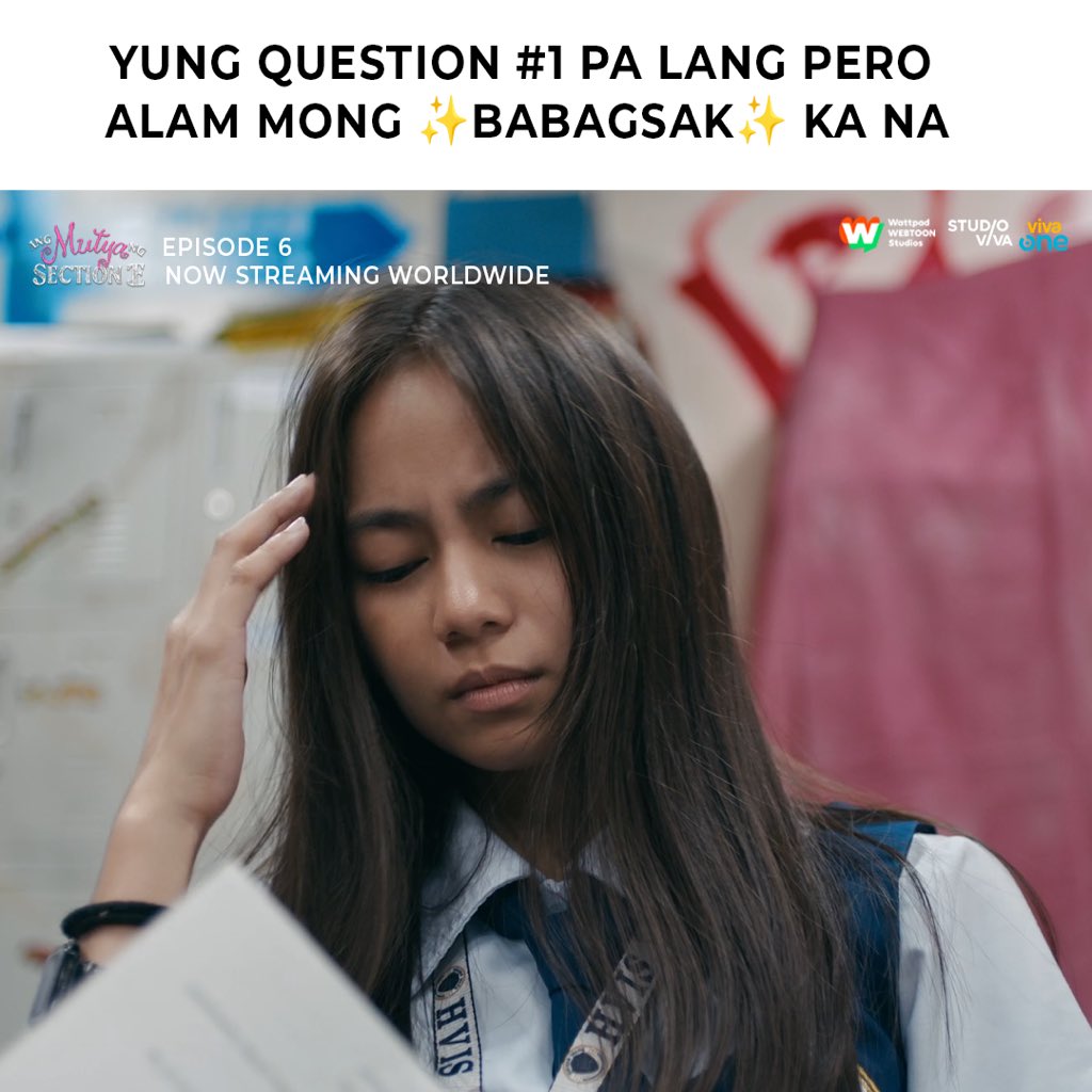 VivaOnePH's tweet photo. Tipong unang tanong pa lang pero nasa acceptance stage ka na HAHAHAHA relate ba? ๐คช๐
Ay hala ka! Babagsak ba si Jay-Jay sa exam nila o may pag-asa pa?
#JayFer #AshDres #SectionEFrameUp #SectionELabanAsOne #AngMutyaNgSectionE #AMNSE #BidaKaDito https://t.co/TGW4rRjLHd