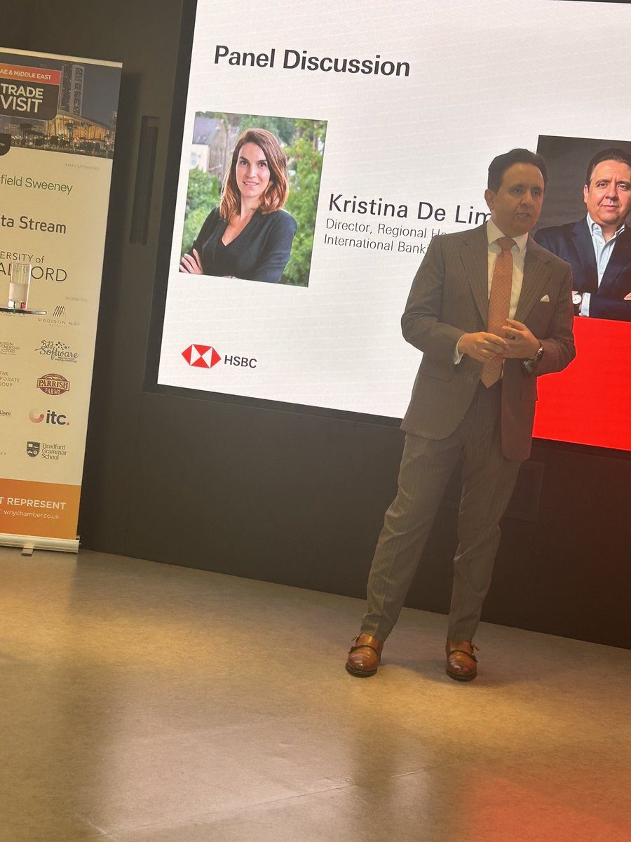Our first #UAE Trade Mission agenda has taken place with HSBC #Dubai.

Thank you Khalid Alkadi and Graham Griffiths for sharing information about investments in the UAE and US concerns.

Kristina De Lima held a Q&amp;A with Ahmed Samir of Westcon-Comstor, who shared what it is like
