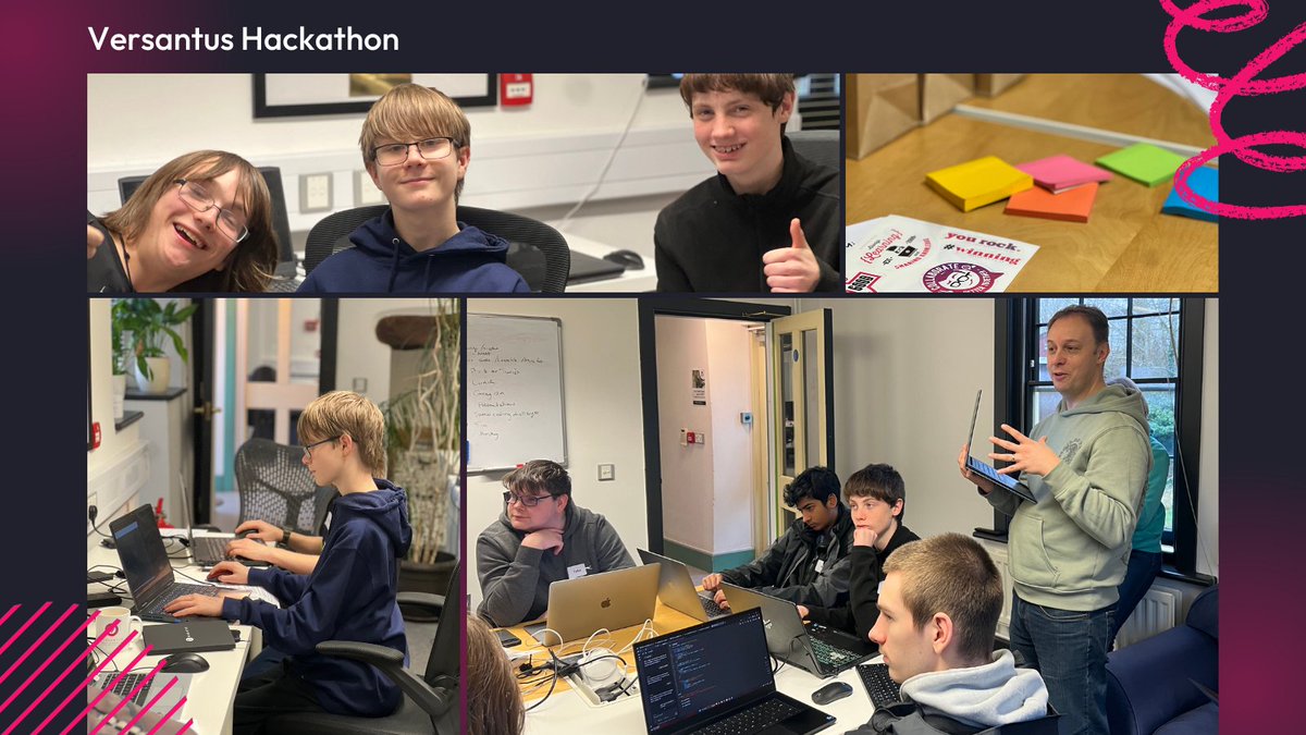 Versantus (@versantus) on Twitter photo This weekend, we hosted our 1st Versantus Hackathon, welcoming 9 GCSE & college students for 2 days of coding, creativity & collaboration. Fueled by pizza, they tackled challenges with skill & determination.
Know a 14-20 y/o near Oxford? Email hello@versantus.co.uk 🚀 This weekend, we hosted our 1st Versantus Hackathon, welcoming 9 GCSE & college students for 2 days of coding, creativity & collaboration. Fueled by pizza, they tackled challenges with skill & determination.
Know a 14-20 y/o near Oxford? Email hello@versantus.co.uk 🚀