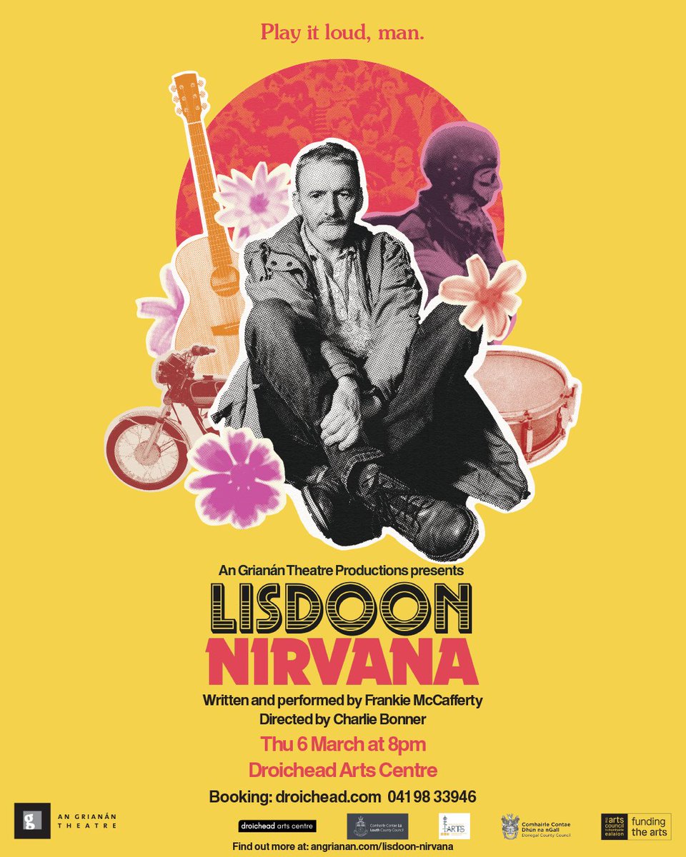 Droichead ArtsCentre (@droichead_arts) on Twitter photo Our theatre season continues 8pm Thu 6 Mar with LISDOON-NIRVANA, by Frankie McCafferty and directed by Charlie Bonner from An Grianán productions A play for anyone who’s dreamed of a festival and finding Nirvana…. BOOKING: droicheadartscentre.ticketsolve.com/ticketbooth/sh…
<a href="/artscouncil_ie/">The Arts Council / An Chomhairle Ealaíon</a>
<a href="/Love_Drogheda/">@LoveDrogheda</a> Our theatre season continues 8pm Thu 6 Mar with LISDOON-NIRVANA, by Frankie McCafferty and directed by Charlie Bonner from An Grianán productions A play for anyone who’s dreamed of a festival and finding Nirvana…. BOOKING: droicheadartscentre.ticketsolve.com/ticketbooth/sh…
<a href="/artscouncil_ie/">The Arts Council / An Chomhairle Ealaíon</a>
<a href="/Love_Drogheda/">@LoveDrogheda</a>