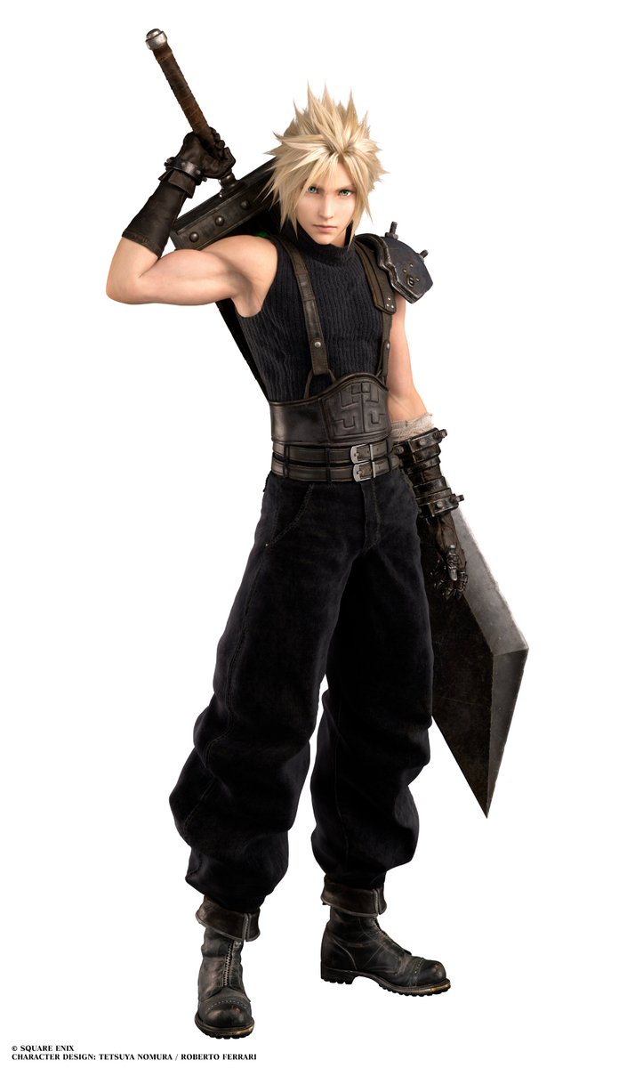 Character Model紹介：クラウド】 ミッドガルでの旅を経て、パーティ