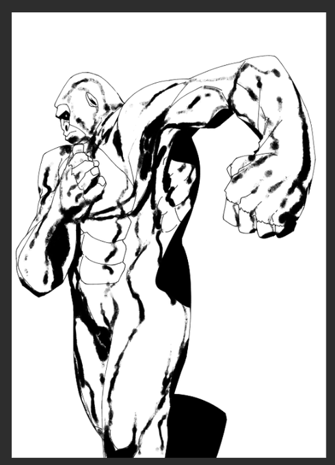 適当に炭をつけるだけでもかっこよく見えてしまう
それがゴリラ 