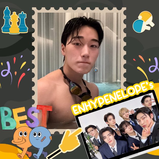 Choi San with Chou. tweet media