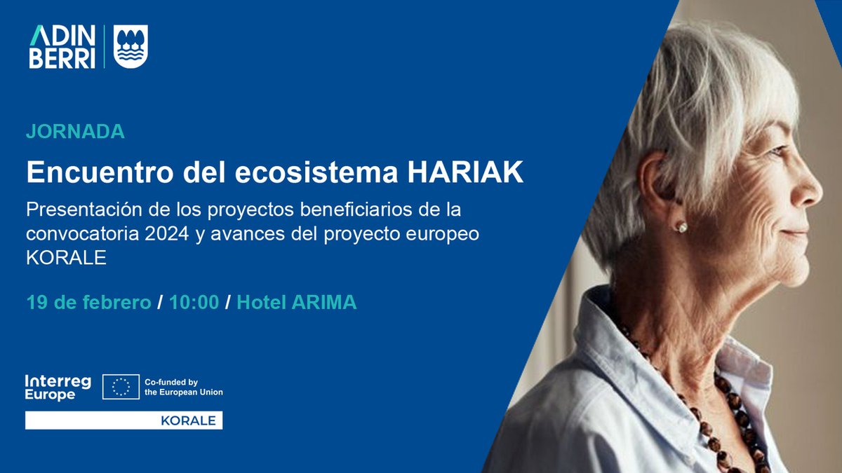 AdinberriFund's tweet photo. 🆕#HARIAK ekosistemako agentea bazara, eman izena topaketa honetan

✍🏻Bertan, ADINBERRI-HARIAK laguntzen deialdiaren proiektu onuradunak eta #KORALE proiektu europarraren azken aurrerapenak aurkeztuko dira

🗓2025/2/19
📍ARIMA Hotela
🕙10:00
ℹ️Inskripzioa🔗adinberri@adinberri.eus https://t.co/rRSvjCBbE6